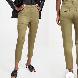 NWT Veronica Beard Military Trouser Green Pants - Size 2 - Cargo
